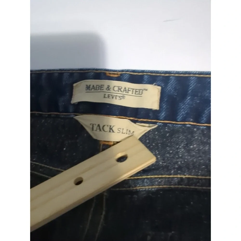 Levi's Made & Crafted Tack Slim Selvedge Jeans 31x34 Nova Blue Italy LMC Premium